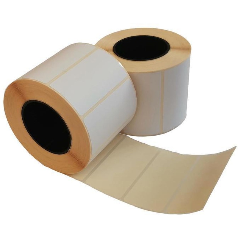 Изображение товара Термотрансферные этикетки 74х45 мм полуглянцевые белые 24 рулона