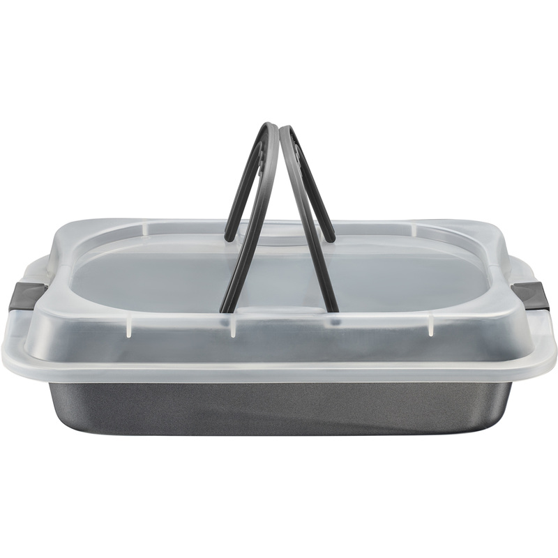 Изображение товара Противень стальной Regent inox Easy 36.5x24.7x4.7 см с антипригарным покрытием