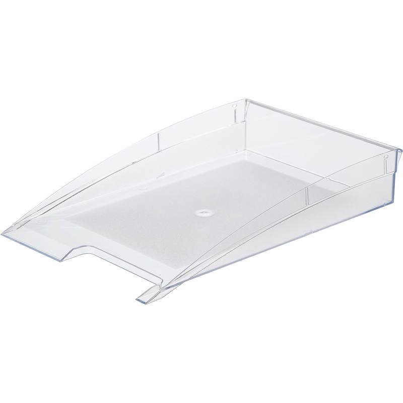 Изображение товара Горизонтальный пластиковый лоток для бумаг Attache City прозрачный А4