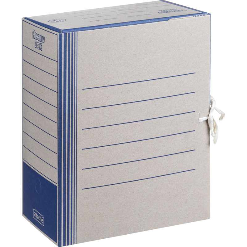 Изображение товара Архивный короб на 2-х завязках Attache 150 мм для 1500 листов из экологического картона