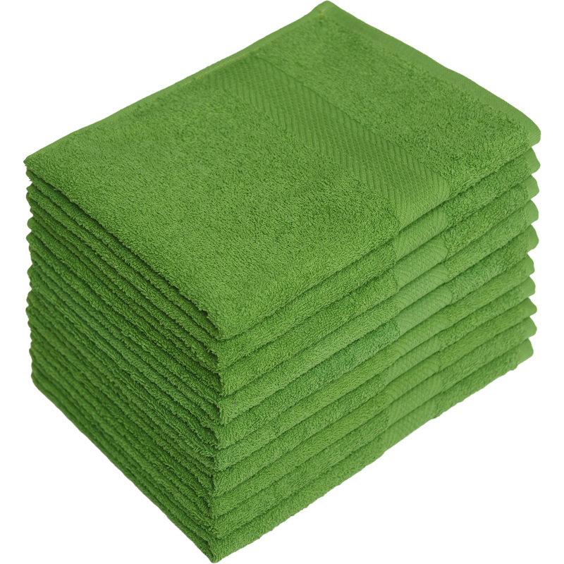 Изображение товара Набор махровых полотенец 5 штук 70x140 см тёмно-салатовые