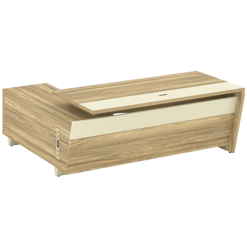 Изображение товара Стол руководителя Corner COR.SRT-20 угловой с тумбой