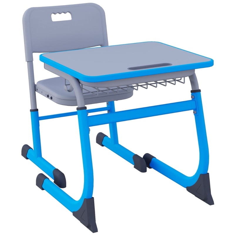 Изображение товара Детский комплект Smarty парта со стулом регулируемые с пеналом Корзиной для начальных классов