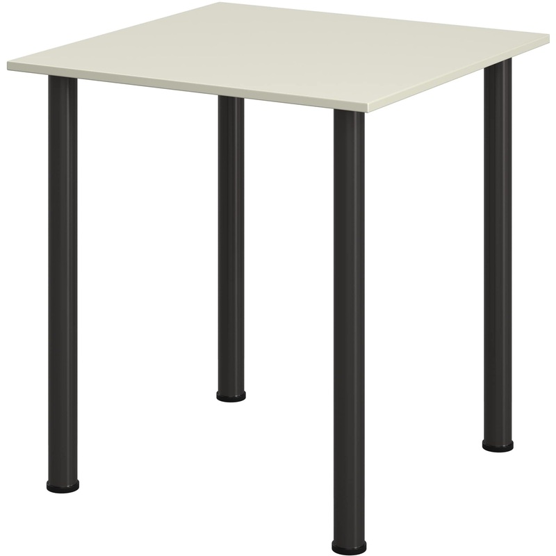 Изображение товара Обеденный стол Комус МДС квадратный 70x70 см серый и черный