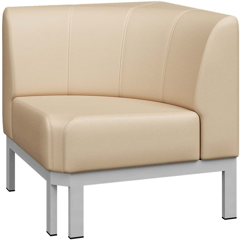 Изображение товара Модуль диван угловой Basis бежевый (экокожа, 740х740х700 мм)