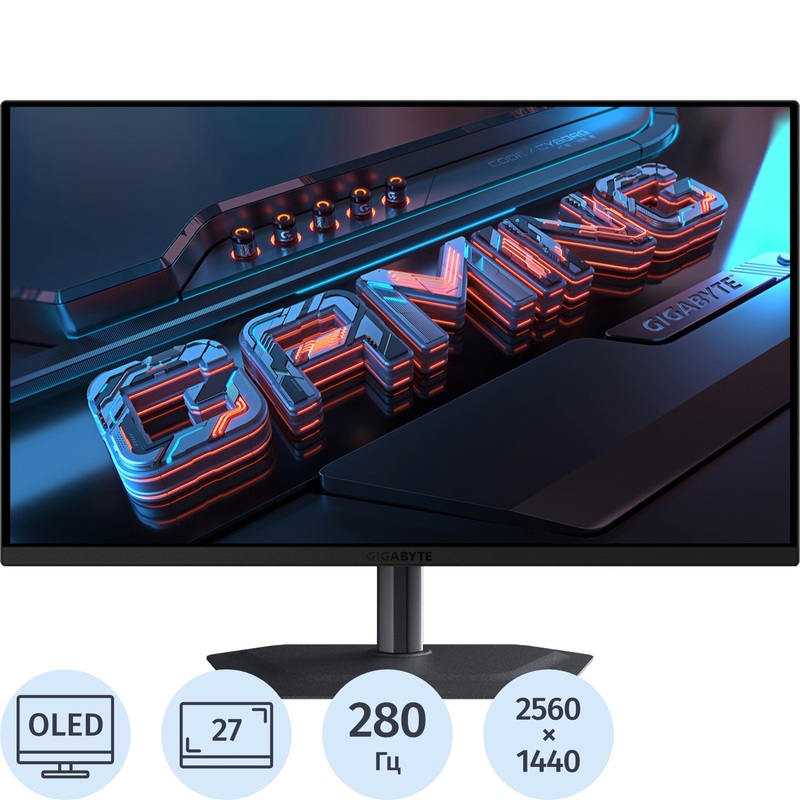 Изображение товара 27-дюймовый геймерский монитор Gigabyte MO27Q2A с OLED и 280 Гц