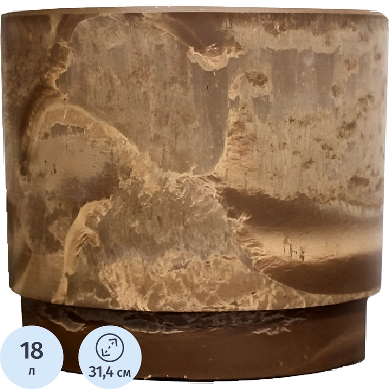 Изображение товара Горшок для цветов GreenShip 18 л шоколад для комнатных и уличных растений