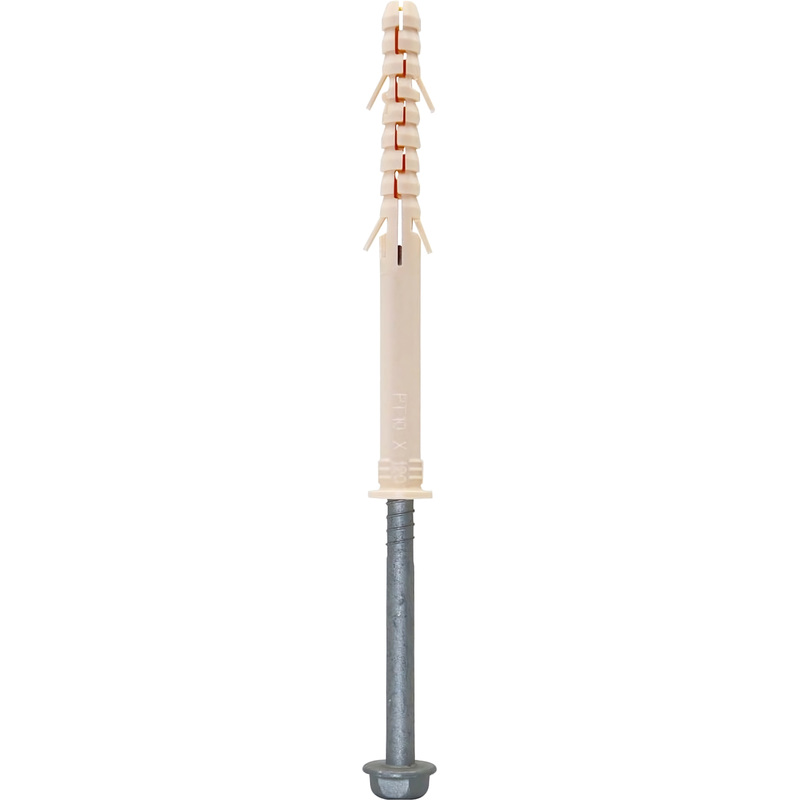 Изображение товара Фасадные дюбели Партнер 10x120 мм с шурупом 7x125 мм, комплект 150 шт