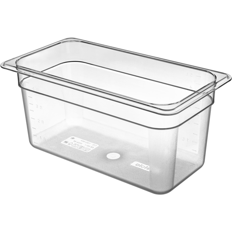 Изображение товара Гастроёмкость Restola GN 1/3 32.5х17.5х15 см 5.7 л поликарбонат прозрачная