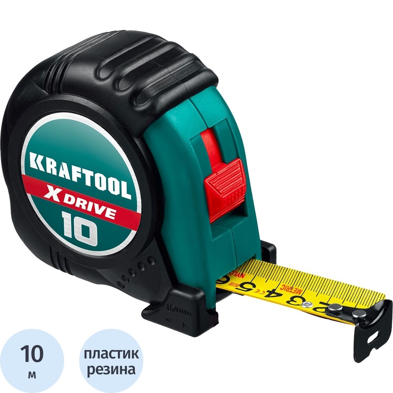 Изображение товара Рулетка измерительная Kraftool X-Drive 10 м сталь для строительных работ