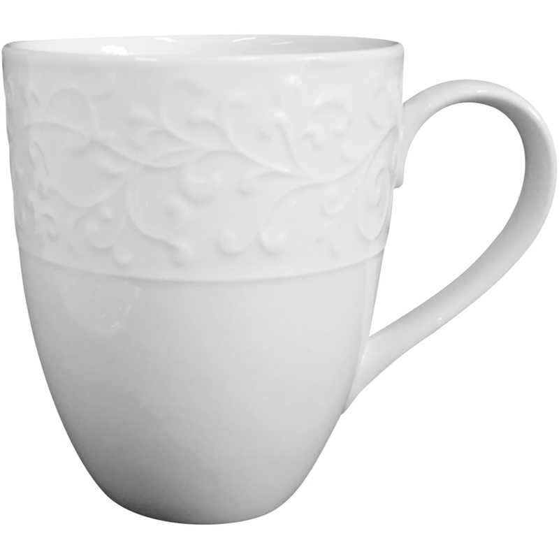 Изображение товара Фарфоровая кружка Tudor England Joyce 340 мл белая бытовая и профессиональная