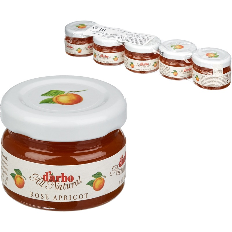 Изображение товара Конфитюр порционный Darbo абрикос 28 г (5 штук в упаковке)