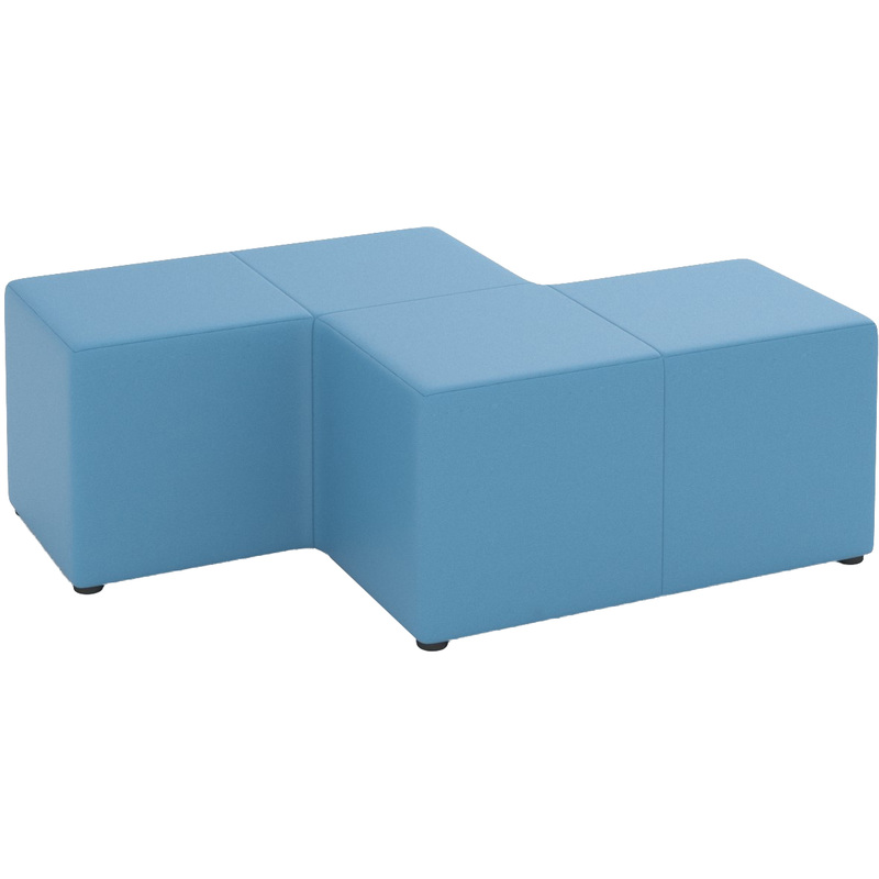 Изображение товара Модуль диван угловой Tetris 4-М 4РL пастельно-синий (искусственная кожа, 1350х900х450 мм)