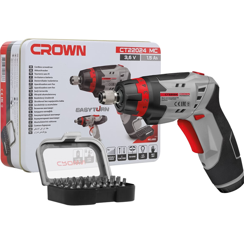 Изображение товара Отвертка аккумуляторная Crown CT22024 MC