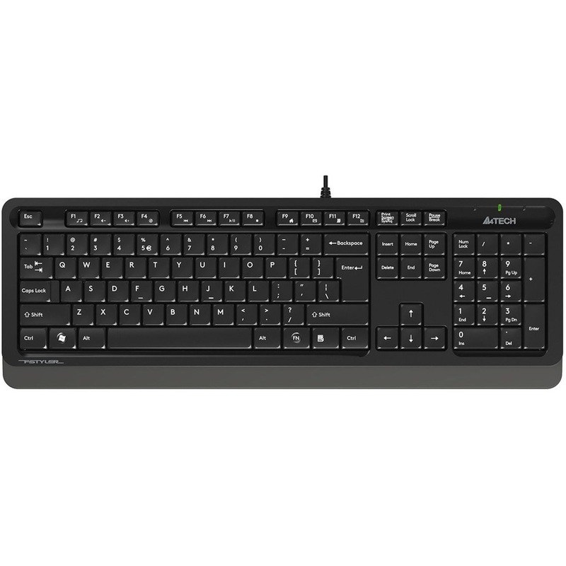 Изображение товара Клавиатура A4Tech Fstyler FK10 мембранная проводная USB черная/серый