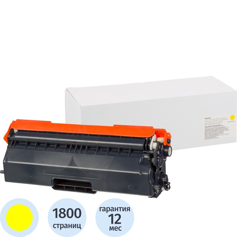 Изображение товара Картридж лазерный Retech TN-421Y желтый для Brother совместимый