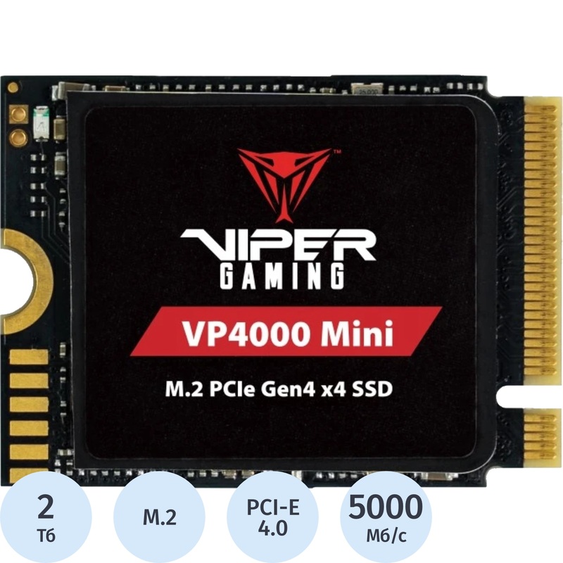 Изображение товара SSD накопитель Patriot VP4000 Mini 2 ТБ (VP4000M2TBM23)