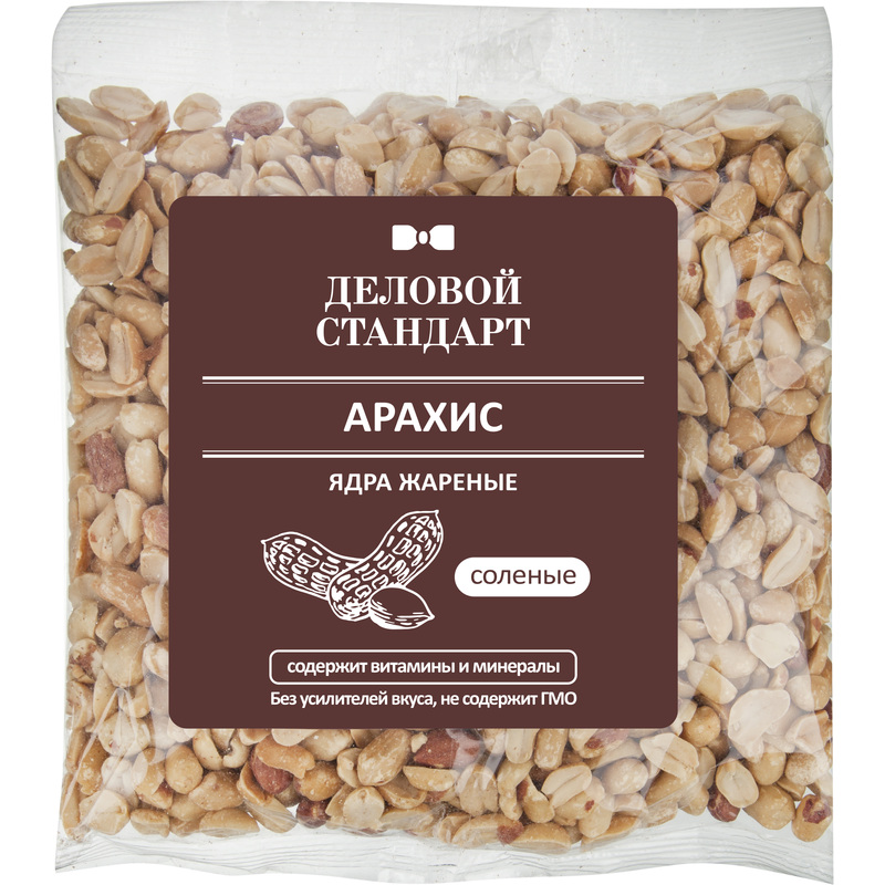 Изображение товара Арахис жареный соленый 500 г деловой стандарт - полезная перекуска и ингредиент