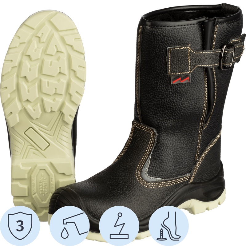 Изображение товара Рабочие антистатические сапоги из искусственной кожи с композитным подносоком 46 размер