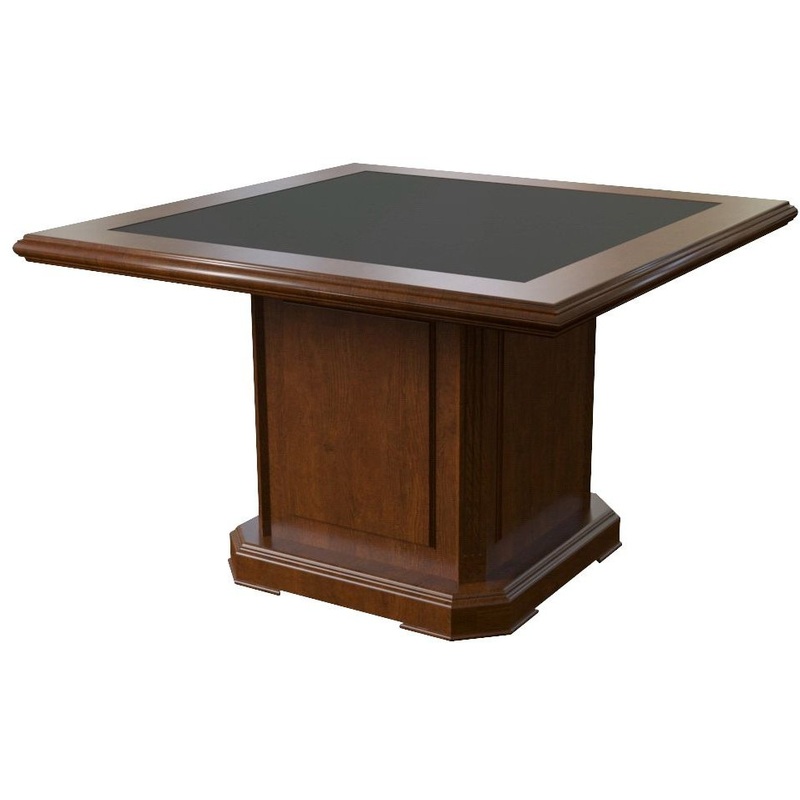 Изображение товара Стол переговоров Washington 1200x1200 мм орех тёмный МДФ шпон