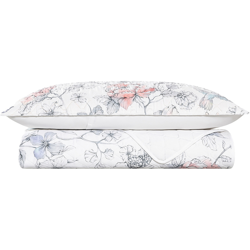 Изображение товара Покрывало и наволочки Колибри из микрофибры 230х250 см белое комплект