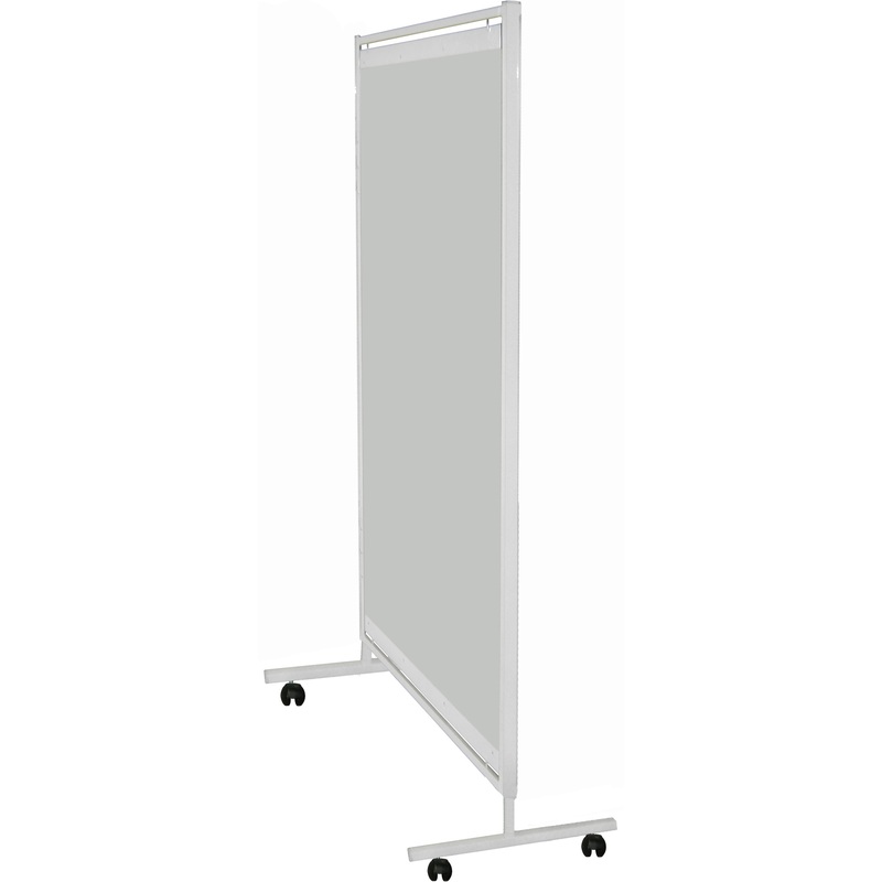 Изображение товара Медицинская ширма М171-01/1 белая из пластика с разборным каркасом 1 секция