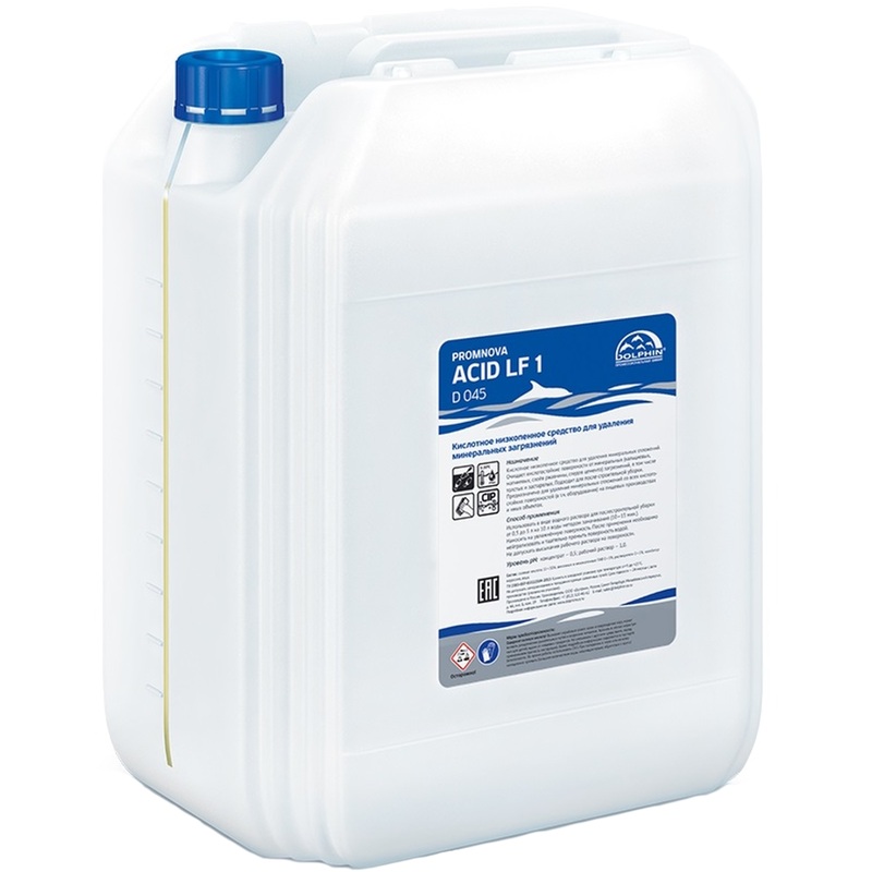 Изображение товара Средство для удаления минеральных отложений Dolphin Promnova Acid LF1 (D 045) 10 л (концентрат)