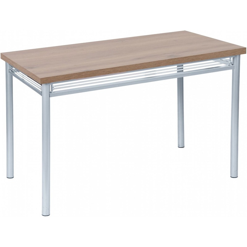 Изображение товара Стол обеденный Декор-3 (дуб горный/серебристый, 1200х800х730 мм)