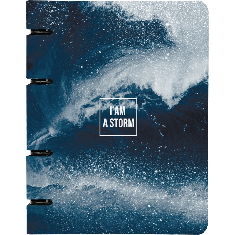 Изображение товара Бизнес-тетрадь Be Smart Storm А5 120 листов с рисунком в клетку с перфорацией, матовая ламинация