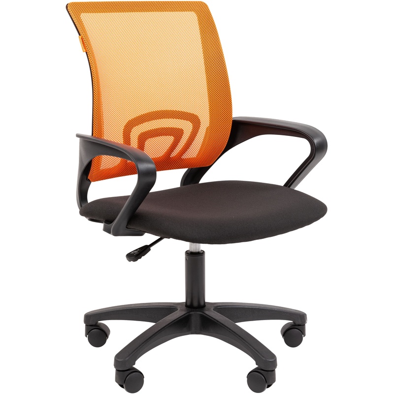 Изображение товара Офисное кресло Chairman 696LT оранжевое черное дышащий материал эргономика Россия