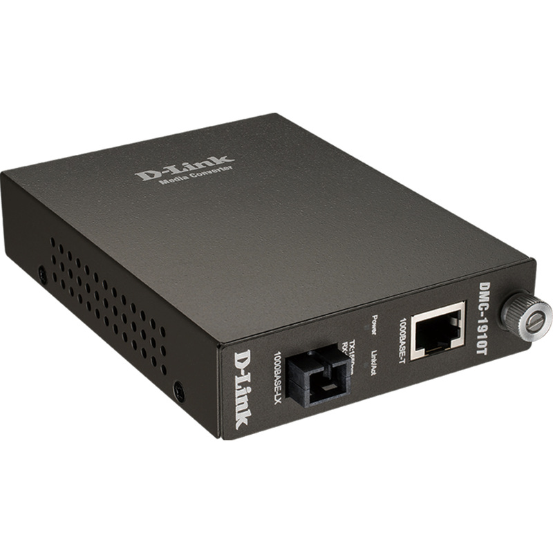 Изображение товара Медиаконвертер D-Link DMC-1910T/A9A для Ethernet и оптоволокна