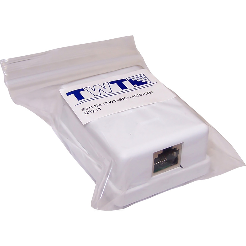 Изображение товара Розетка TWT TWT-SM1-45/S-WH RJ-45 cat 5e