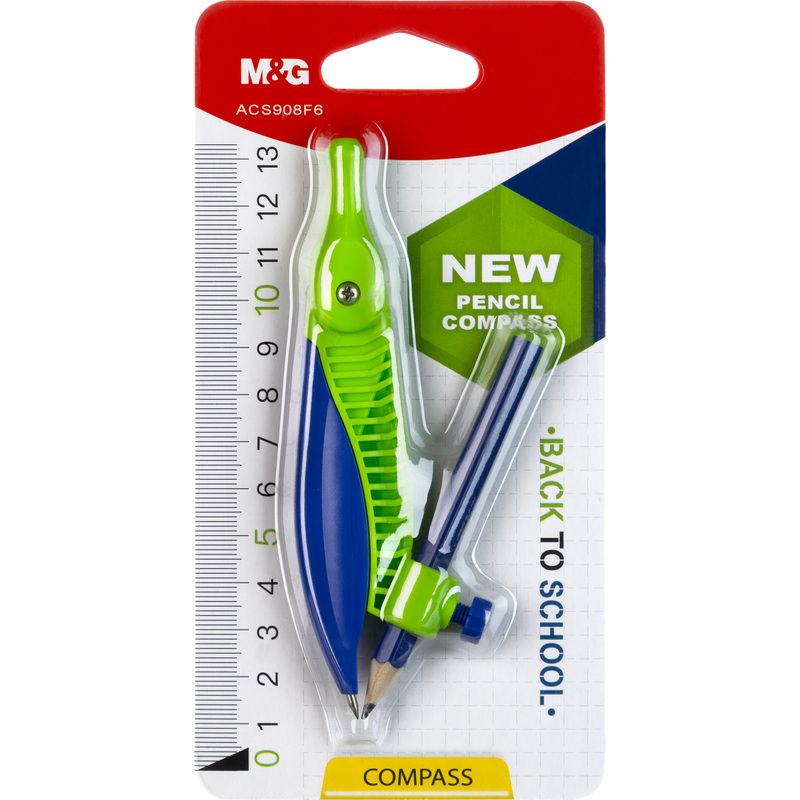 Изображение товара Циркуль M&G Wood pencil compass 908F6 для черчения и учебы