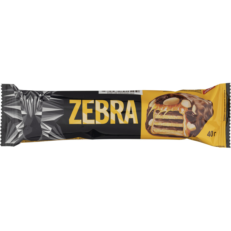 Изображение товара Шоколадный батончик Зебра 40 г