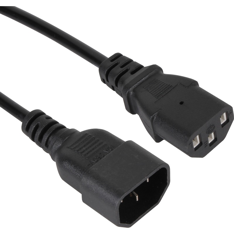 Изображение товара Кабель iOpen IEC-320-C13 IEC-320-C14 1.8 метра для питания устройств