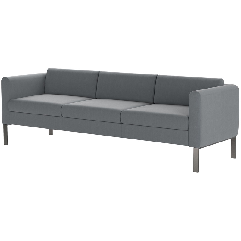 Изображение товара Трехместный диван Модерн серый ткань, Россия, сборка требуется - стильная мебель для дома