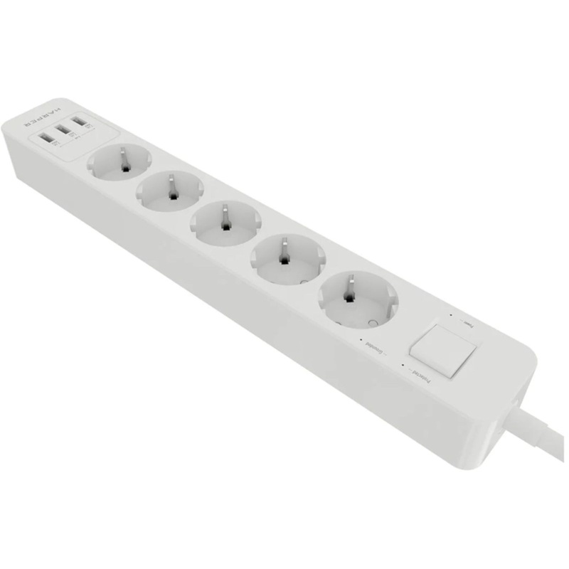 Изображение товара Сетевой фильтр Harper UCH-530 5 розеток USB белый 1.5м