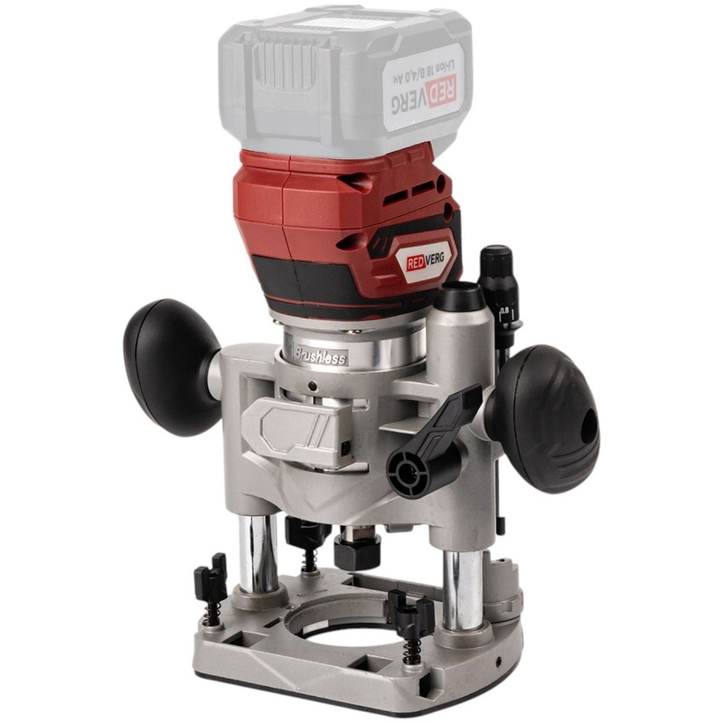 Изображение товара Аккумуляторный бесщеточный фрезер Redverg RD-R18BL/U с регулировкой оборотов