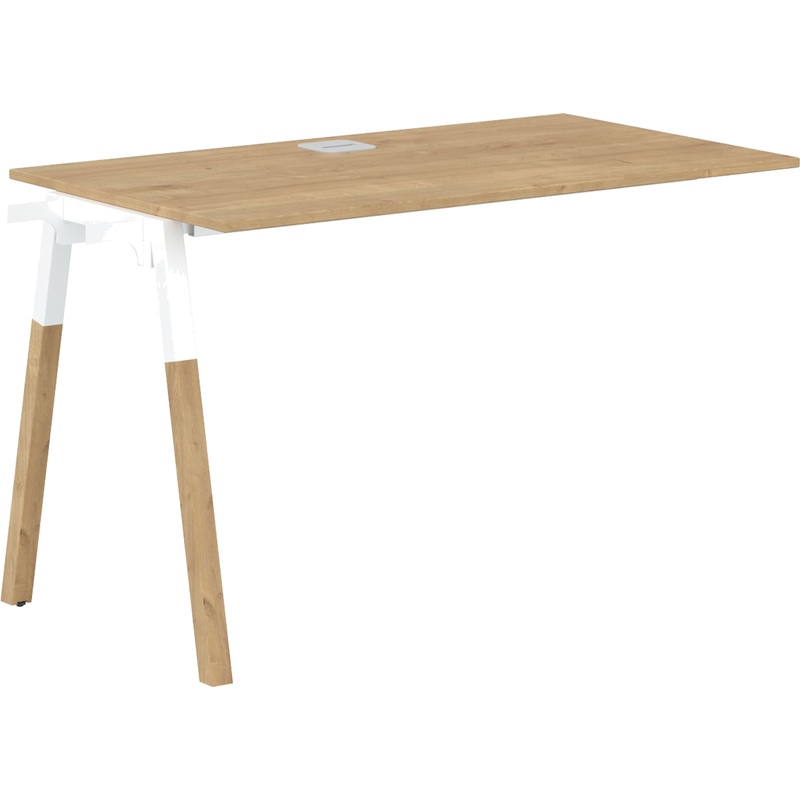 Изображение товара Стол приставной Forta FIST 1167 с деревянной отделкой и кабель-каналом