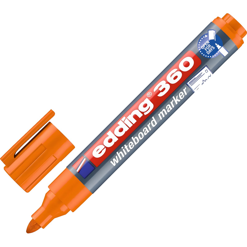 Изображение товара Маркер для досок Edding 360/6 оранжевый с круглым наконечником