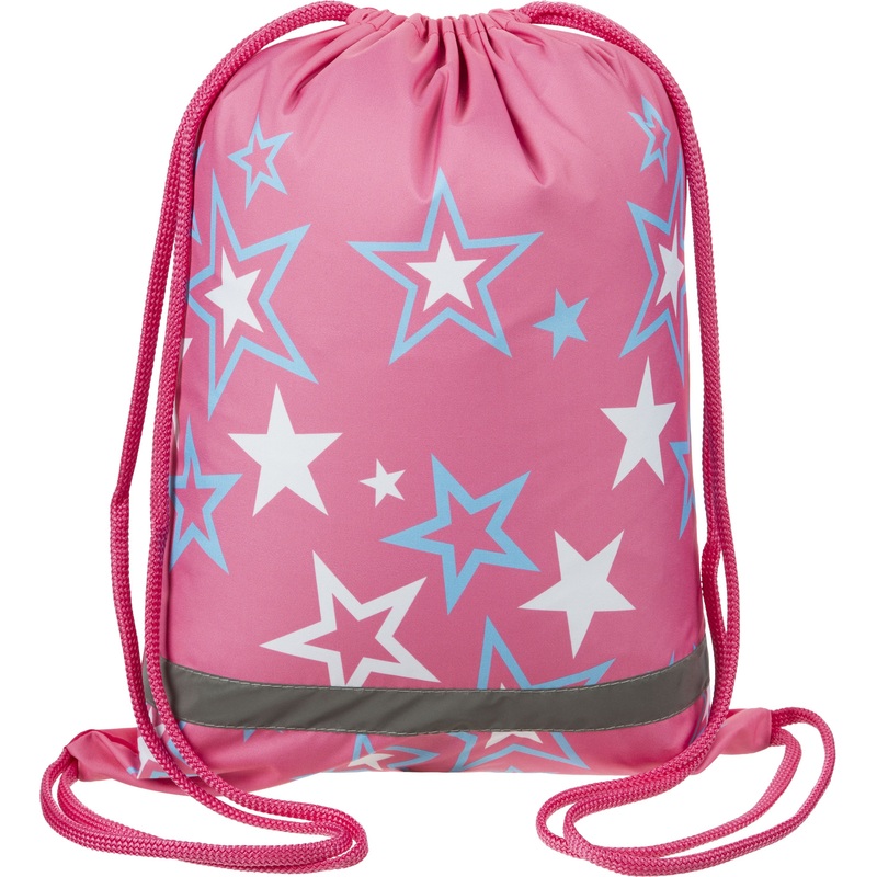 Изображение товара Мешок для сменной обуви Комус Класс №1 School Звезды 36х47 см розовый
