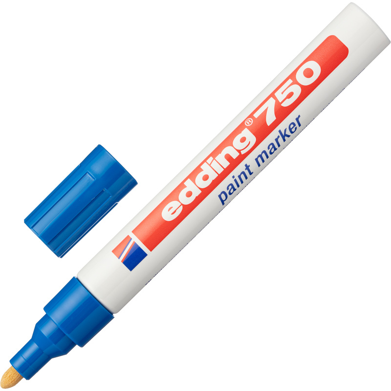 Изображение товара Маркер промышленный лаковый Edding E-750/3 синий 2-4 мм