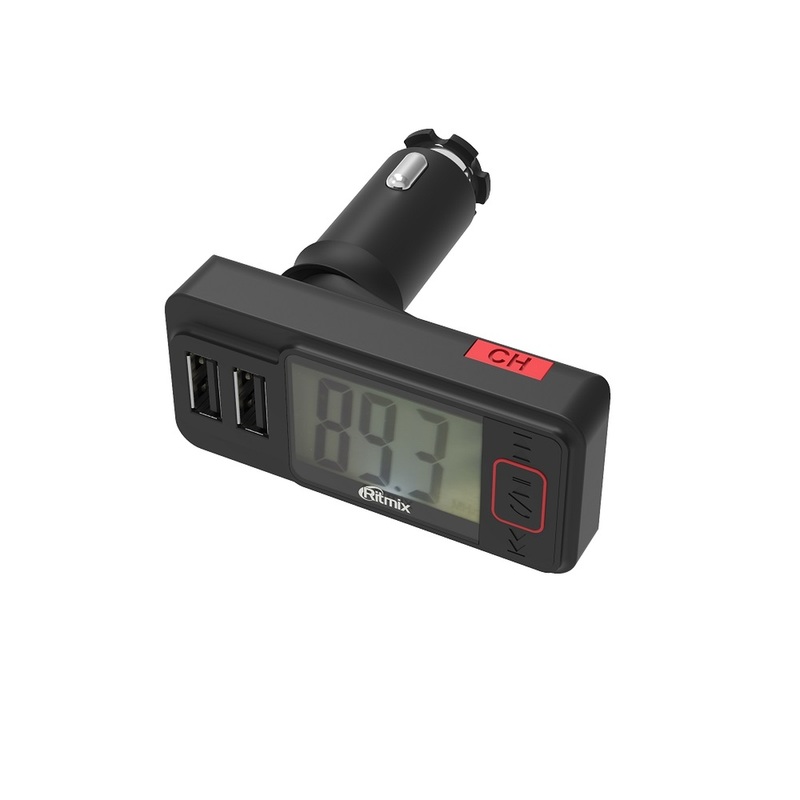 Изображение товара FM-трансмиттер Ritmix FMT-A775 с двумя USB и MicroSD