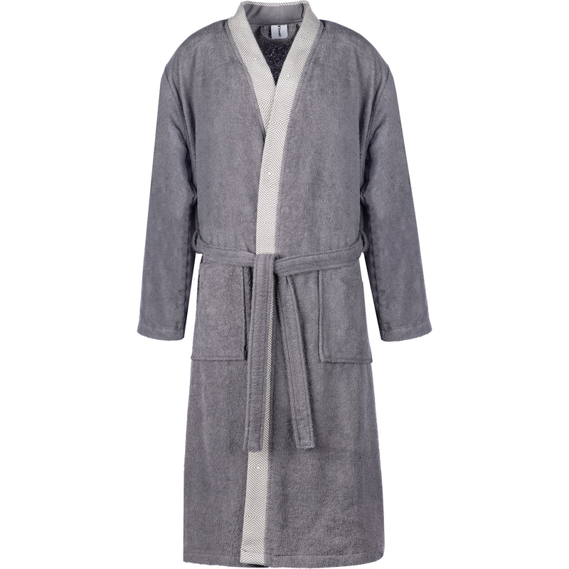 Изображение товара Махровый халат Комус Delray 50-52 антрацит для дома и бани