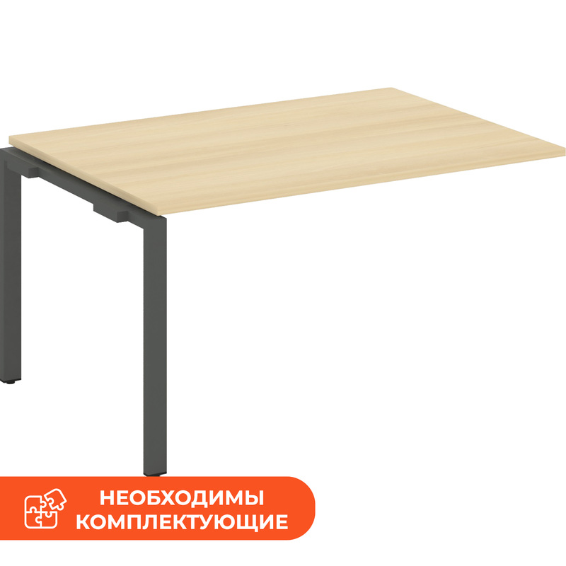 Изображение товара Элемент стола для переговоров SN-6P.NSPRG-002.3 акация лорка/антрацит 1180х980х750 мм