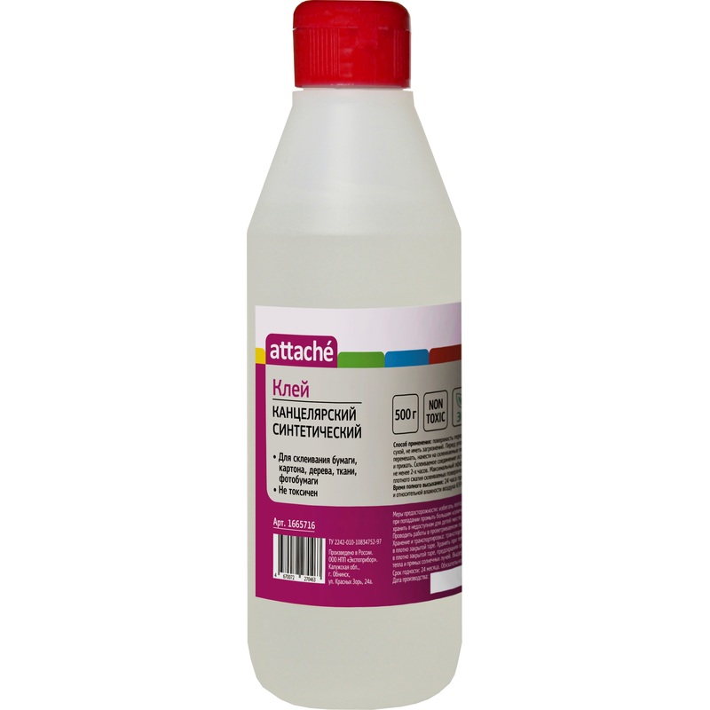 Изображение товара Клей канцелярский жидкий Attache 500 мл прозрачный