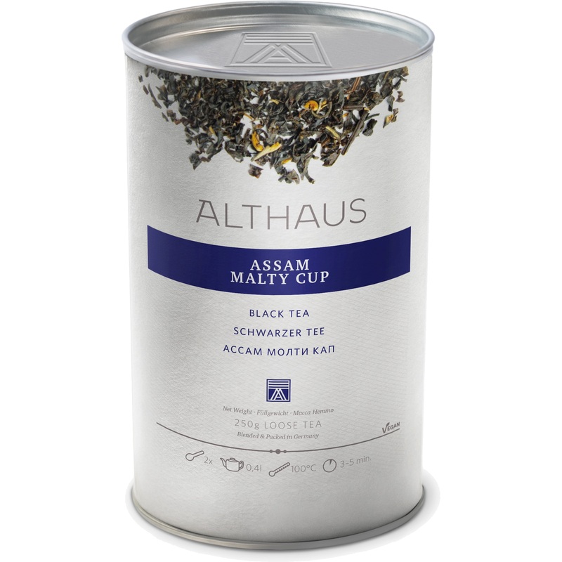 Изображение товара Чёрный листовой чай Althaus Assam Malty Cup 250 г классический вкус