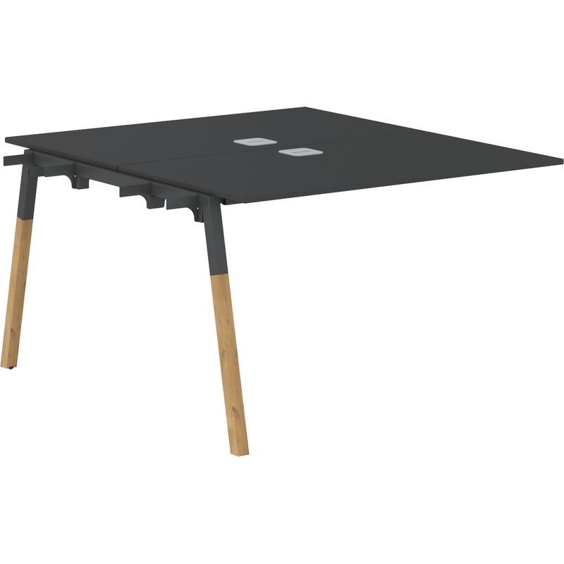 Изображение товара Стол приставной Forta FIWST 1113 (бук/чёрный графит, 1180х1370х733 мм)