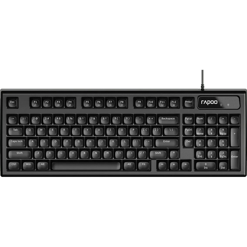 Изображение товара Клавиатура проводная Rapoo NK2800 мембранная USB черная