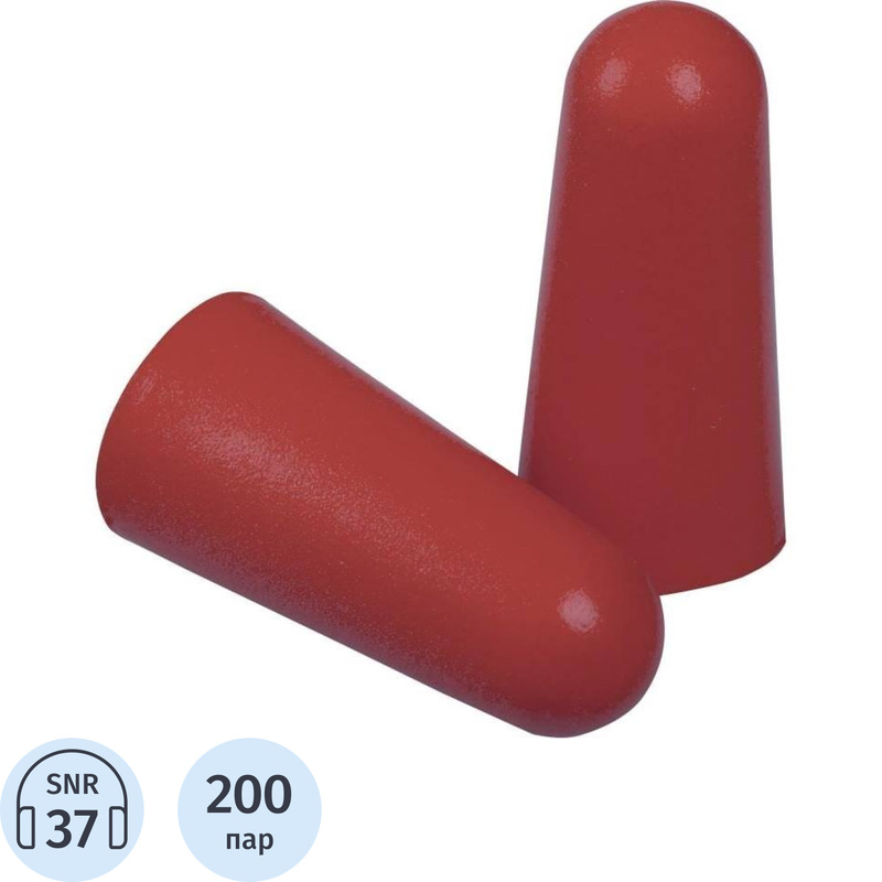 Изображение товара Одноразовые противошумные вкладыши Delta Plus 200 пар полиуретановые